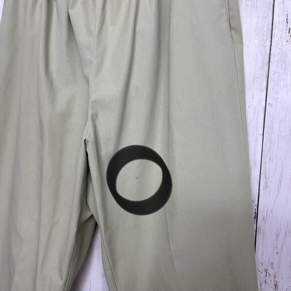 Alfred Dunner Green Elastic High Waist Pull On Belted Straight Leg Trousers 18W - Picture 3 of 13